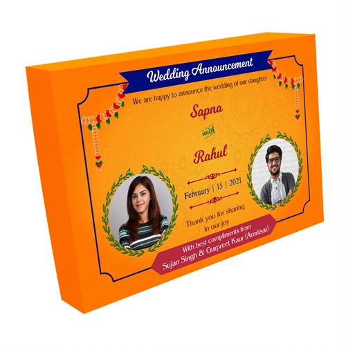 Wedding Announcement Gift Box 6 + 1 Compartments